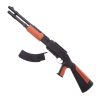 Pusca de jucarie, incarcator cu aspect realist, lungime 75 cm, 18+ ani, bile 6 mm, plastic