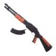 Pusca de jucarie, incarcator cu aspect realist, lungime 75 cm, 18+ ani, bile 6 mm, plastic