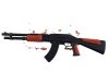 Pusca de jucarie, incarcator cu aspect realist, lungime 75 cm, 18+ ani, bile 6 mm, plastic