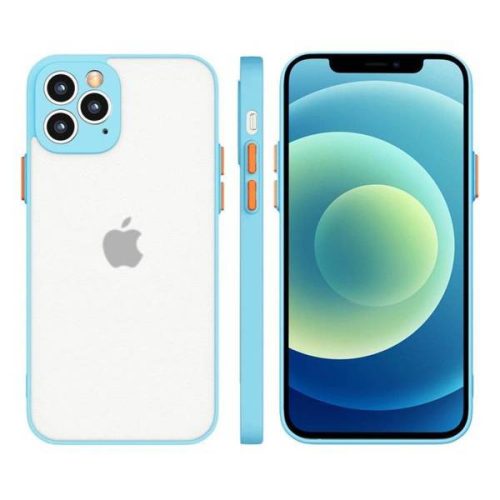 Husa pentru Apple Iphone 7/8/SE2, Milky Case, protectie camera, silicon moale, Albastru deschis