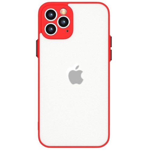 Husa pentru Apple Iphone 11 Pro, Milky Case, protectie camera, silicon moale, Rosie