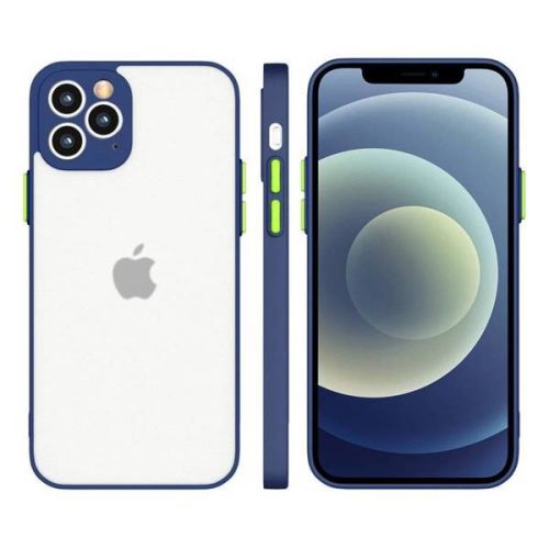 Husa pentru Samsung Galaxy S21 Ultra 5G, Milky Case, protectie camera, silicon moale, Albastru inchis