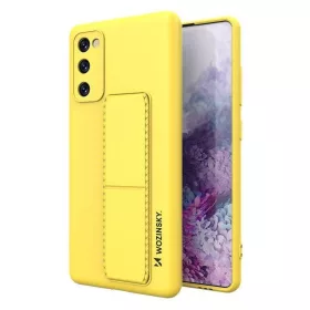   Husa protectie Wozinsky Kickstand pentru Samsung Galaxy A22 4G, galbena