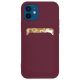 Husa protectie Card Case pentru Apple iPhone 12 Mini, buzunar pentru carduri/cartele, rosu burgundy