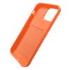 Husa Apple iPhone 12 Mini, Card Case, suport pentru carduri/cartele, portocalie
