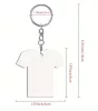 Breloc din MDF (lemn) personalizat cu poza ta, inel de sustinere metalic, design tricou, imprimare pe ambele fete