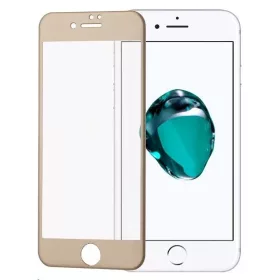   Folie protectie PET (plastic) pentru Apple iPhone 6/6S, acoperire inclusiv margini, aurie