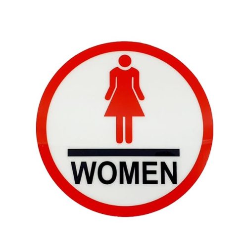 Indicator toaleta femei, autocolant