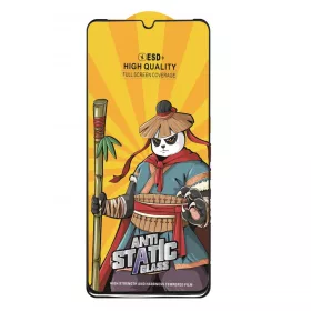   Folie sticla Huawei P30 Lite, Kungfu Panda, Antistatic Glass ESD +, margini negre