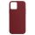Husa Apple iPhone 12 Pro Max Luxury Silicone, catifea in interior, rosu burgund