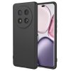 Husa protectie Honor Magic 7 Lite, Luxury Silicone, catifea in interior, protectie camere, neagra