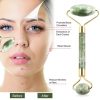Set rola masaj facial AORLIS  A0-50041, Gua Sha, piatra de jad, pentru fata si corp, anti-rid, verde
