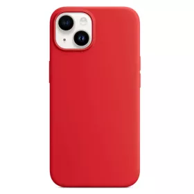   Husa Apple iPhone 15, Luxury Silicone, catifea in interior, rosie