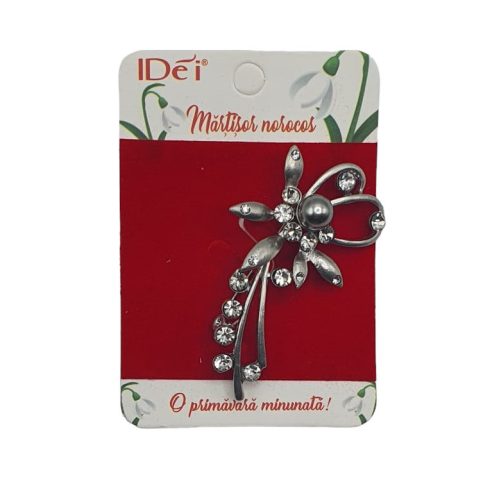 Martisor brosa metalica, model 8