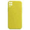 Husa Samsung Galaxy A12 Luxury Silicone, catifea in interior, protectie camere, galben