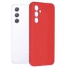 Husa Samsung Galaxy S24, Luxury Silicone, protectie camera, catifea in interior, rosie