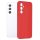 Husa Samsung Galaxy S24, Luxury Silicone, protectie camera, catifea in interior, rosie