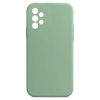 Husa Samsung Galaxy A23 5G, Luxury Silicone, catifea in interior, protectie camere, verde maslina