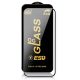 Folie sticla Apple iPhone 16e, Full Glue ESD, margini negre