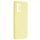 Husa Samsung Galaxy A03s / A02s, Luxury Silicone, catifea in interior, protectie camere, galbena