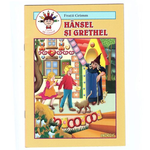 Carte de citit si colorat, editura Andreas, Hansel si Gretel