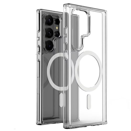 Husa protectie Samsung Galaxy S25 Ultra, Magsafe, SnapOn, AntiDrop, Acryl, transparenta