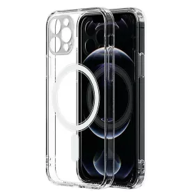   Husa de protectie pentru Apple iPhone 14 Pro Max, compatibila MagSafe, protectie camera, transparenta
