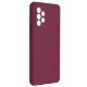 Husa Samsung Galaxy A23 5G, Luxury Silicone, catifea in interior, protectie camere, rosu burgundy