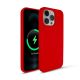 Husa Apple iPhone 15 Pro Max, Luxury Silicone, catifea in interior, rosie