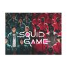 Puzzle 80 piese, 20 x 15 cm, personaje Squid Game, model 1