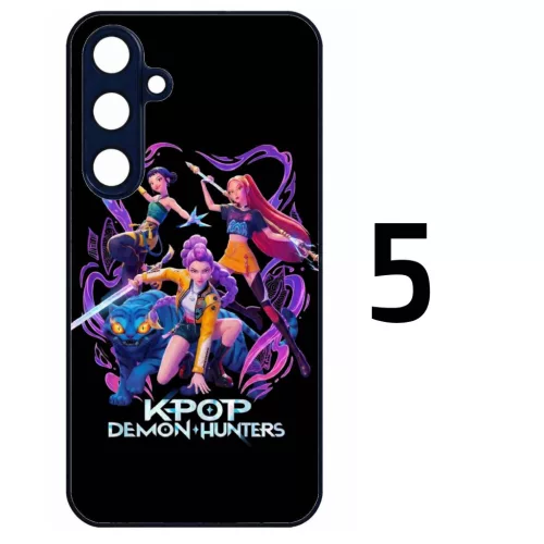 Husa protectie Samsung Galaxy A03s / A02s, Colorful Aluminium TPU, KPop Demon Hunters, diverse modele