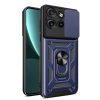 Husa protectie Motorola Edge 50 Neo, Camshield Armor, inel sustinere, protectie camera, albastra