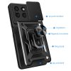 Husa protectie Motorola Edge 50 Neo, Camshield Armor, inel sustinere, protectie camera, albastra