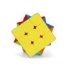 Jucarie cub tip Rubik, 3 x 3 randuri, 5.5 cm, 6 fete colorate (albastru, alb, rosu, verde, portocaliu, galben) 