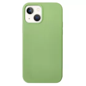   Husa Apple iPhone 13, Luxury Silicone, catifea in interior, verde maslina