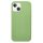 Husa Apple iPhone 13, Luxury Silicone, catifea in interior, verde maslina