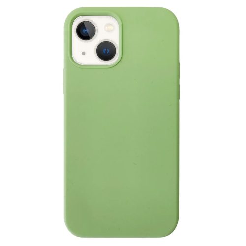 Husa Apple iPhone 13, Luxury Silicone, catifea in interior, verde maslina