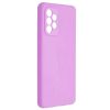 Husa Samsung Galaxy A53 5G, Luxury Silicone, catifea in interior, protectie camere, lila