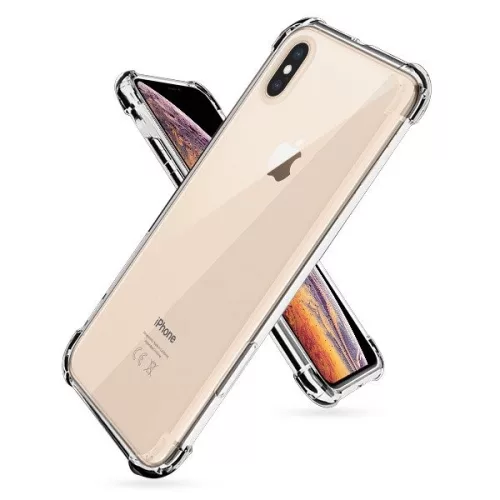 Husa Apple iPhone XS Max TPU transparent, intarituri in colturi, grosime 1,5 mm