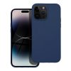 Husa Apple iPhone 16 Pro Max, Luxury Silicone, catifea in interior, albastra