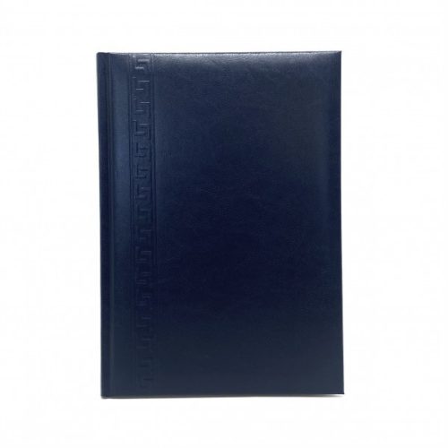 Agenda A5 nedatata Herlitz 9479810, 224 pagini, coperta buretata albastra petrol