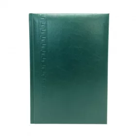   Agenda A5 nedatata Herlitz 9479810, 224 pagini, coperta buretata verde