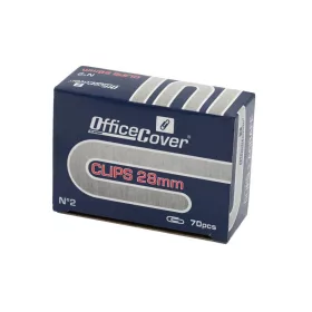   Agrafe birou Office Cover, metalice, 28 mm, argintii, cutie 70 buc