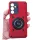 Husa Samsung Galaxy A13 4G, Rotating Bracket, protectie camera, prindere magnetica, rosie