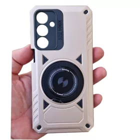   Husa Samsung Galaxy A13 4G, Rotating Bracket, protectie camera, prindere magnetica, verde
