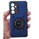 Husa Samsung Galaxy A36, Rotating Bracket, protectie camera, prindere magnetica, albastru inchis