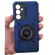 Husa Samsung Galaxy A56, Rotating Bracket, protectie camera, prindere magnetica, albastru inchis