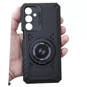   Husa Samsung Galaxy A56, Rotating Bracket, protectie camera, prindere magnetica, neagra