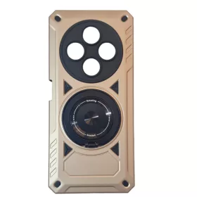   Husa Xiaomi Redmi 14C, Rotating Bracket, protectie camera, prindere magnetica, aurie