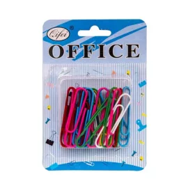   Agrafe birou Office Cover P-5016, metalice, 50 mm, diverse culori, blister 30 buc